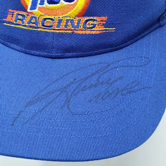 Vintage Autographed Ricky Craven NASCAR Tide Racing #32 Snapback Adjustable Cap - Picture 2 of 9